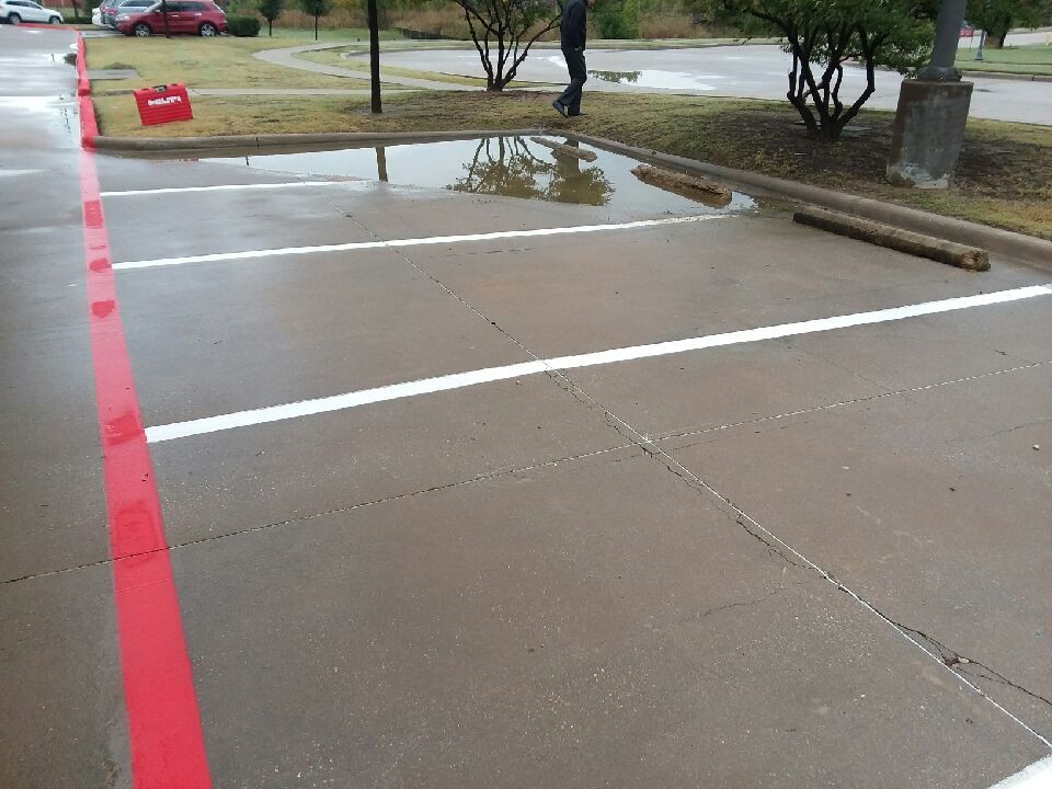 PONDING WATER | Nortex Concrete Lift and Stabilization Dallas Fort Worth