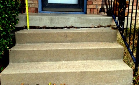 front porch lifting, staircase lifting, concrete lifting, polyurethane foam injection, polyurethane foam lifting