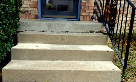 front porch lifting, staircase lifting, concrete lifting, polyurethane foam injection, polyurethane foam lifting