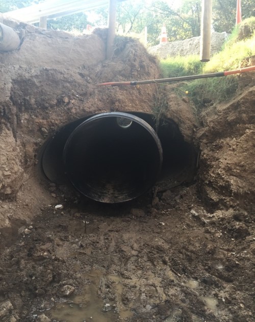 infrastructure, corrugated plastic pipe, drainage pipe, polyurethane foam injection