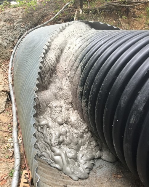 infrastructure, corrugated plastic pipe, drainage pipe, polyurethane foam injection