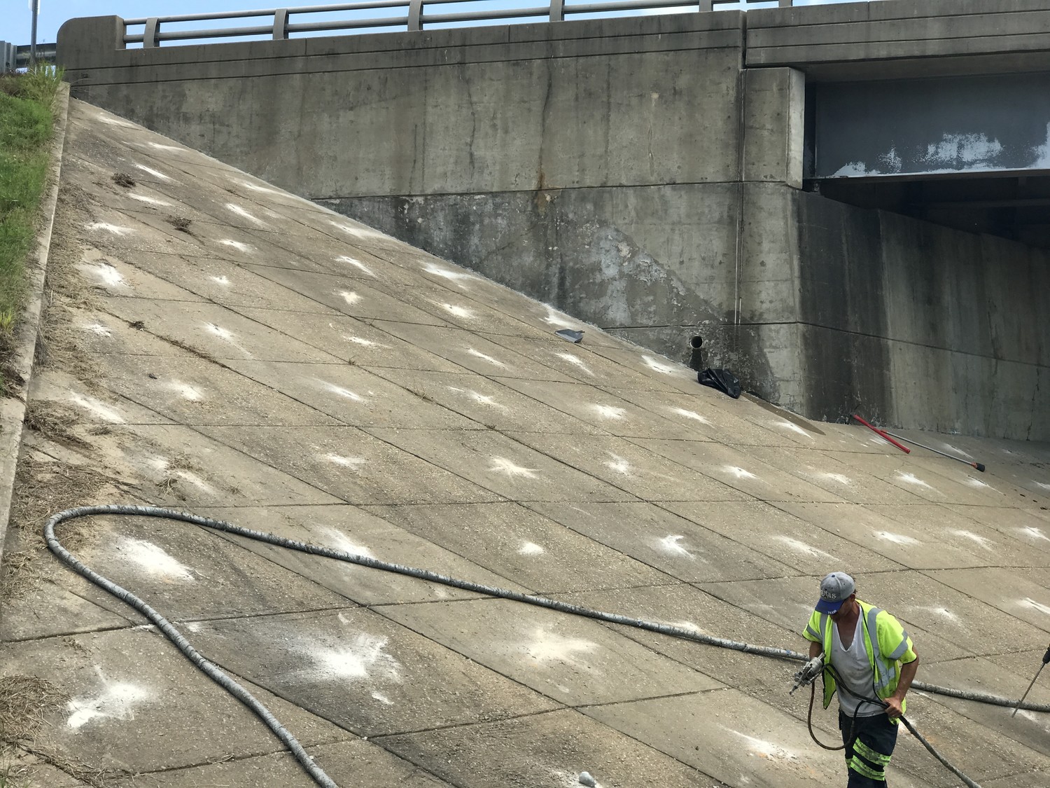 PUMP (2) bridge riprap, riprap, bridge approach, bridge departure, polyurethane foam lifting, void fill, soil stabilization